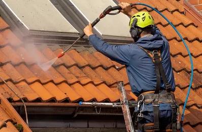 Démoussage et hydrofuge de toiture à Montmahoux